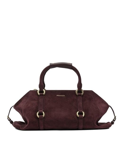 McQueen Brown Handbags Bordeaux