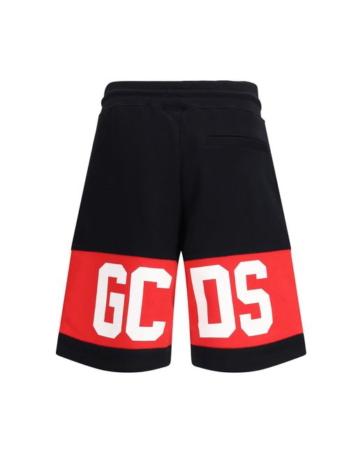 Gcds Red Sweat Shorts for men