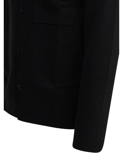 NN07 Black "Jonas" Wool Blend Cardigan for men