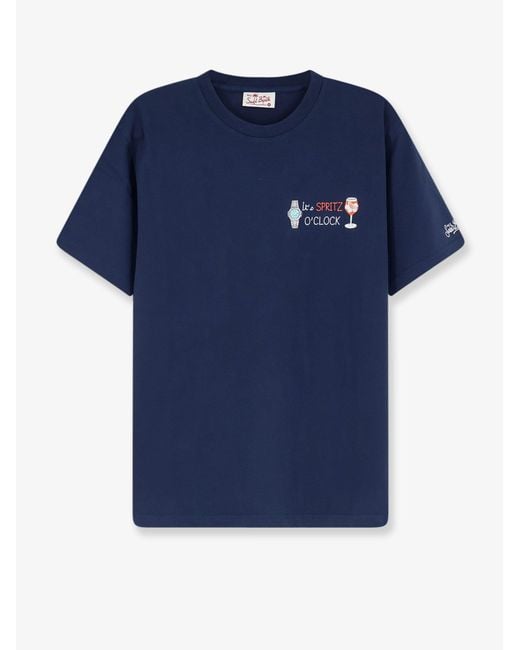 Mc2 Saint Barth Blue T-Shirt Portofino Cotton for men