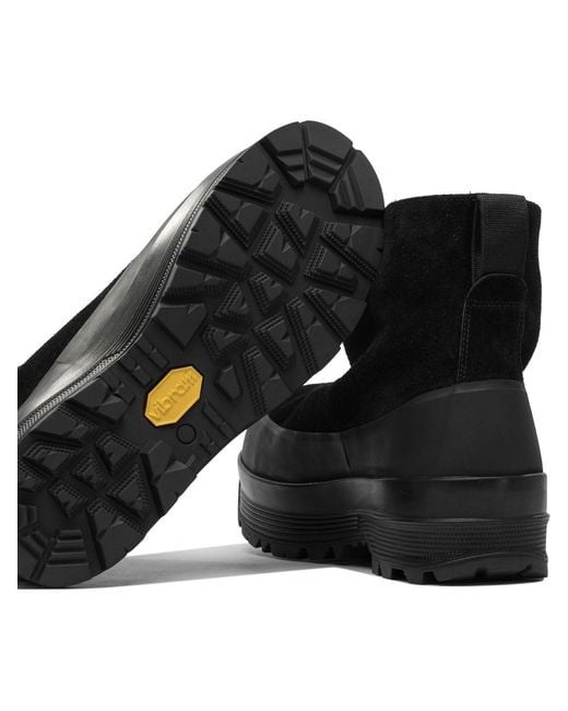 Stone Island Black Suede Ankle Boot for men