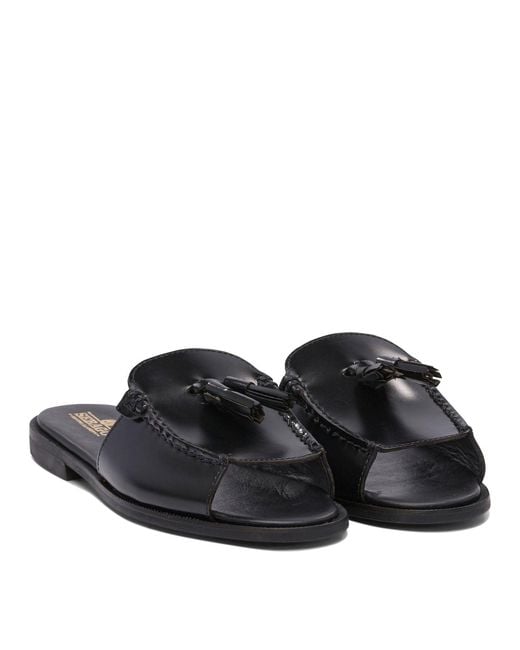 Sebago Black Slip On Slides