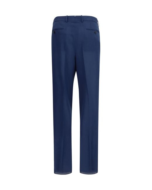 Tom Ford Blue Pleated Pants for men