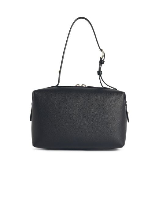 Furla Black 'Double' Leather Bag