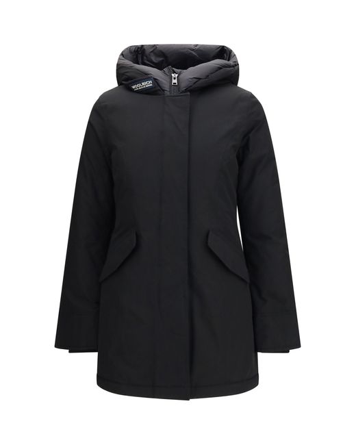 Woolrich Black Hooded Padded Arctic Parka
