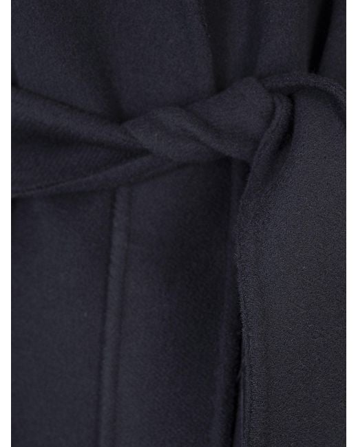 Max Mara Blue Smmanna Virgin Wool Coat