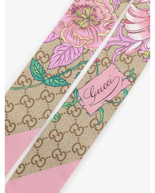 Gucci White Silk Foulard