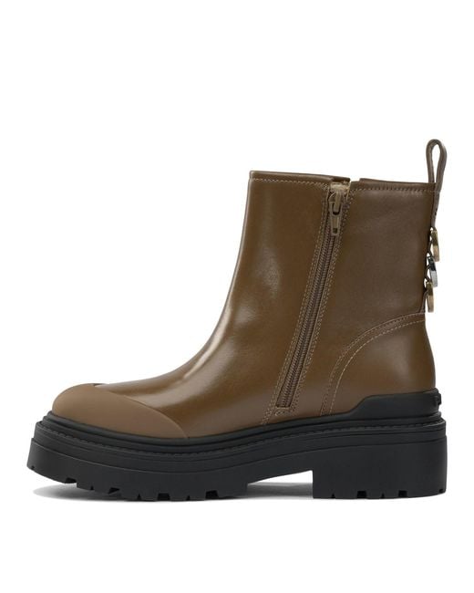 Pinko Brown Ankle Boots