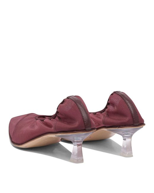 STUDIO AMELIA Purple Heeled Shoes Bordeaux