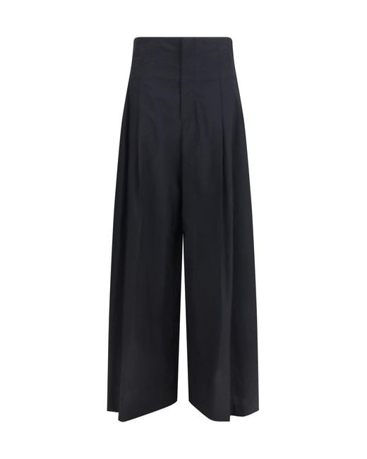 Brunello Cucinelli Blue Tech Cotton Poplin Pants