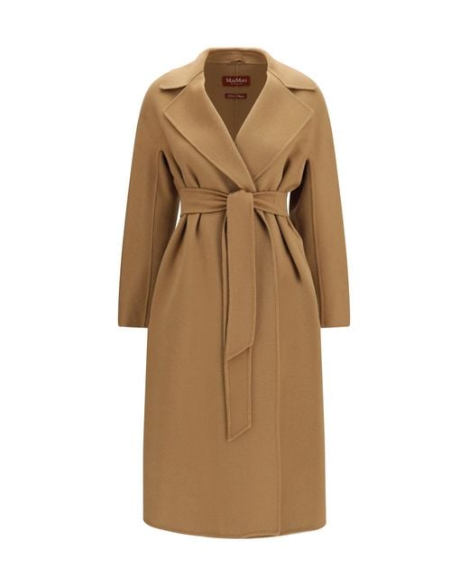 Women's Natural Long Robe Coat