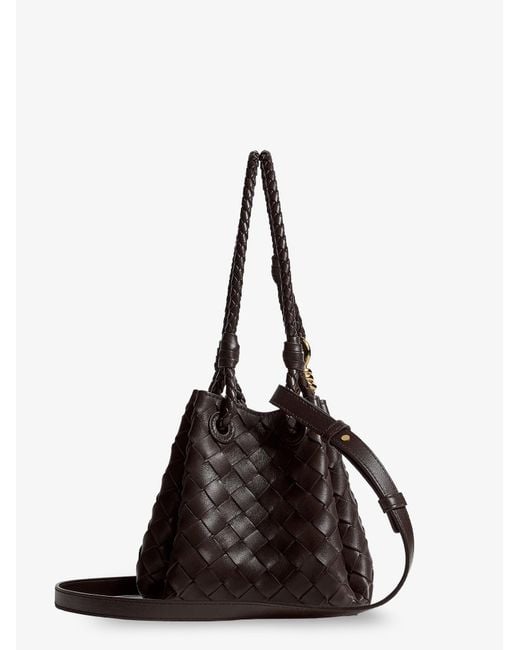Bottega Veneta Black Parachute Leather Crossbody Bag