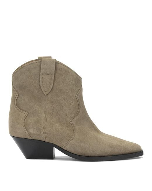 Isabel Marant Natural "Dewina" Cowboy Boots