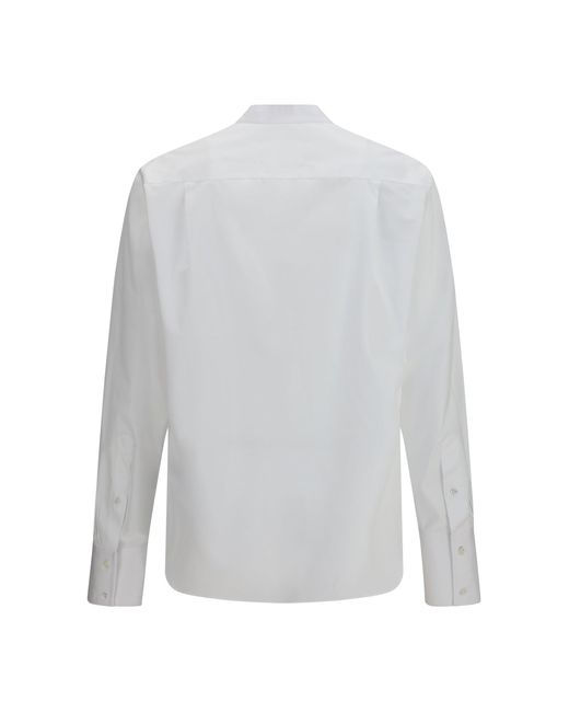 Margiela Gray Cotton Shirt With Bow for men