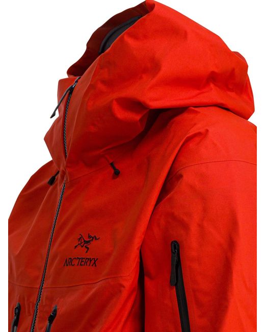 Arc'teryx Red "Alpha Sv" Windbreaker Jacket for men