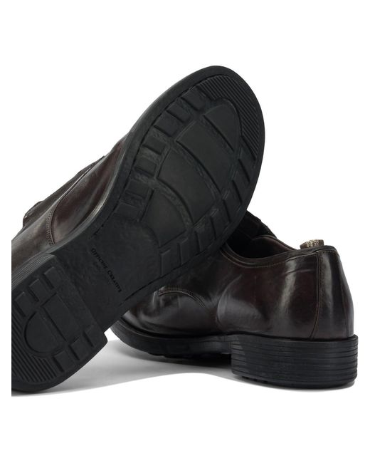 Officine Creative Black "Diary 005" Derby Lace-Ups for men