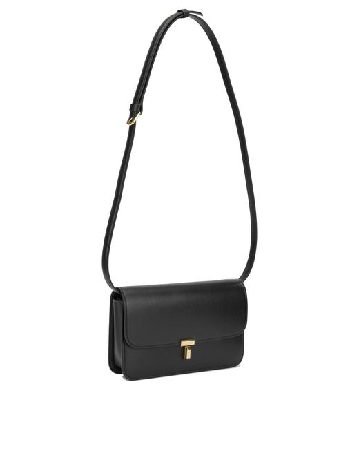 Totême  Black "T-Lock" Small Shoulder Bag