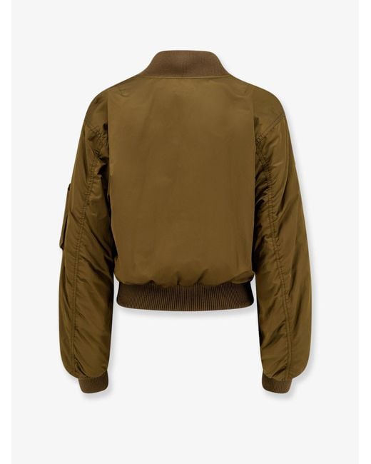 Chloé Green Nylon Bomber Jacket
