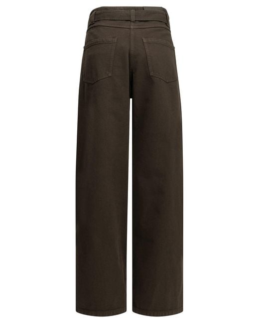 Brunello Cucinelli Black Wide-Leg Jeans
