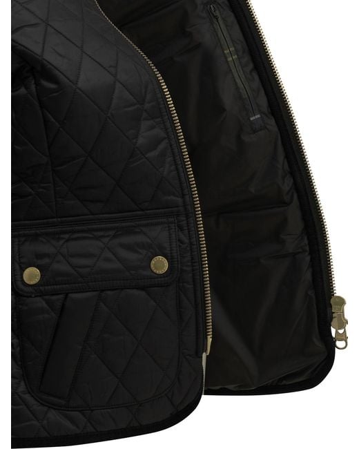 Barbour Black "Beadnell" Quilted Jacket