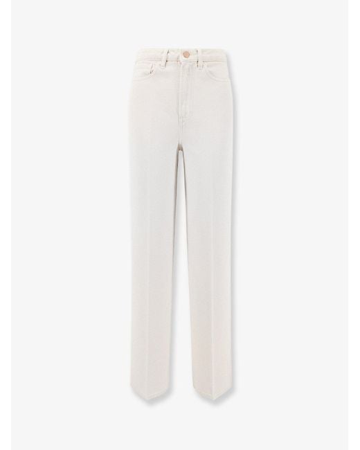3x1 White Flip Denim Trousers
