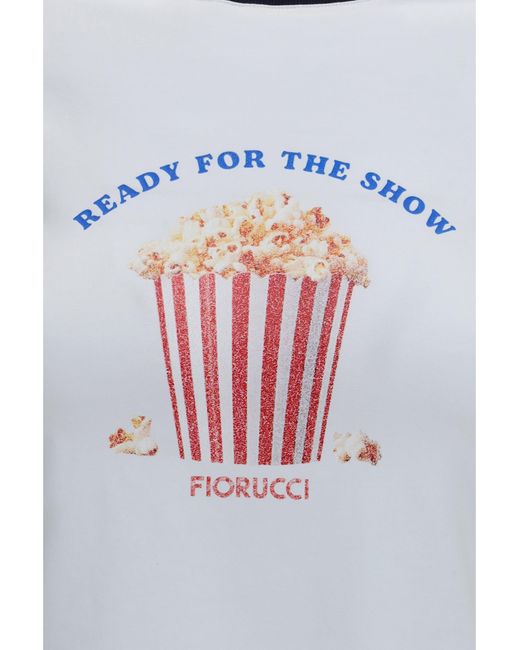 Fiorucci White Popcorn Print T-Shirt