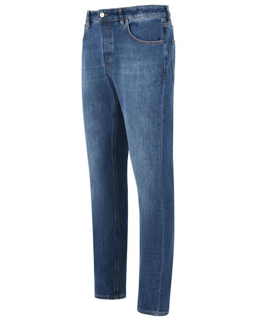 Pt05 Blue 'Reggae' Stretch Cotton Jeans for men