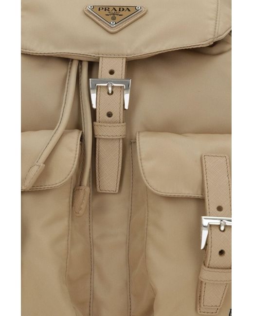 Prada Natural Re-Nylon Backpack