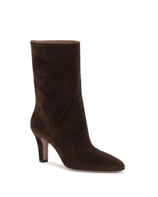 Paris Texas Black Elsa Suede Ankle Boots Cioccolato