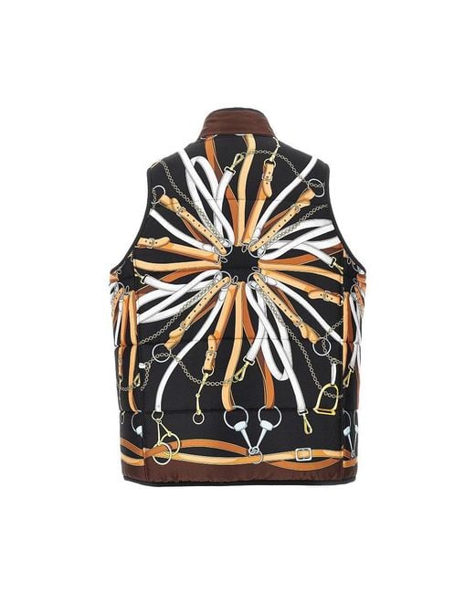Gucci Black Silk And Cotton Twill Reversible Vest