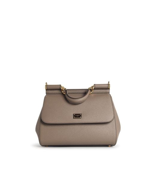 Dolce & Gabbana Natural Large 'Sicily' Handbag
