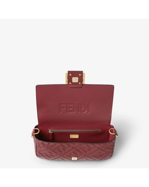 Fendi Red "Baguette" Crossbody Bag