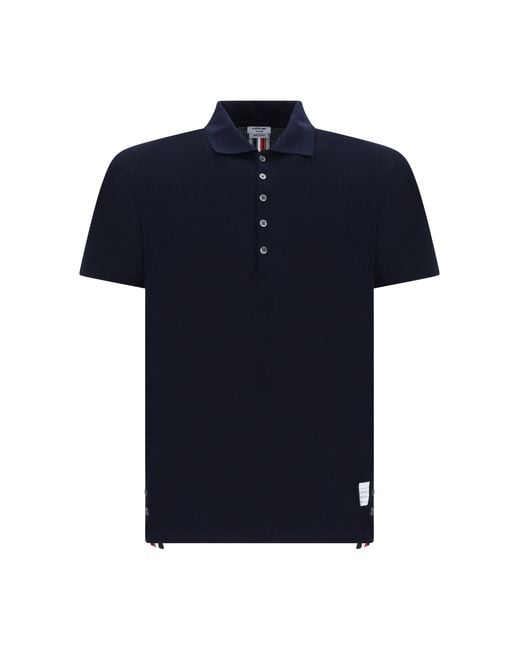 Thom Browne Blue Polo Shirt for men