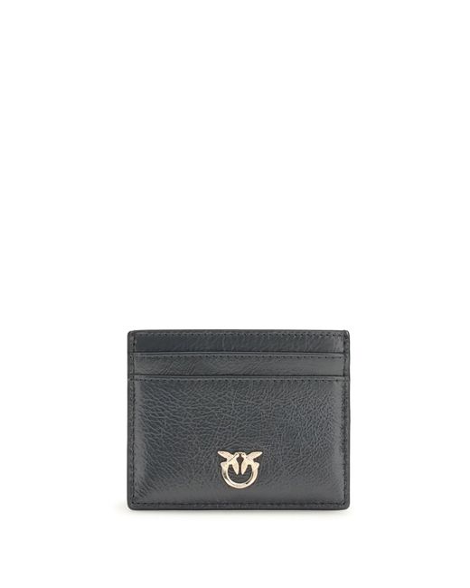 Pinko Gray Leather Card Holder