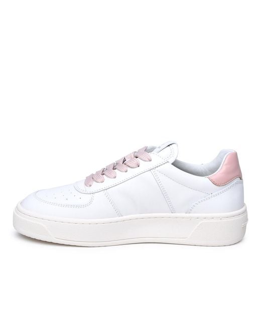 Stuart Weitzman White Leather Sneakers