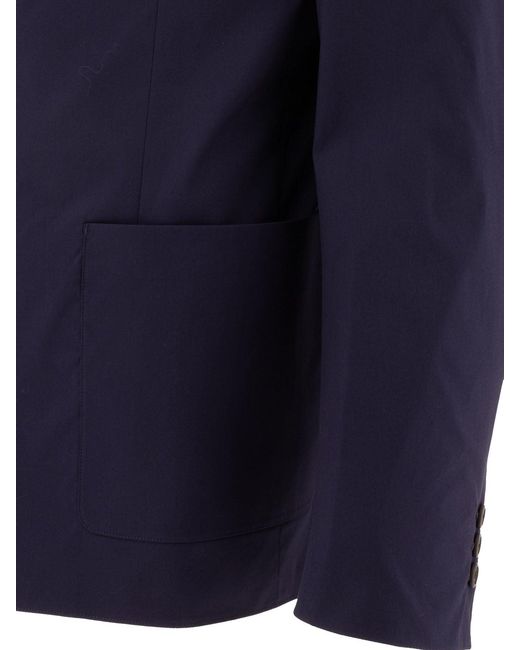 Prada Blue Single-Breasted Jacket for men