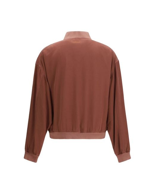 Versace Brown Overdyed Silk Jacket for men