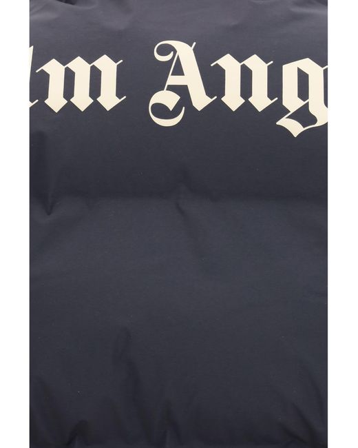 Palm Angels Blue Classic Logo Track Down Jacket for men