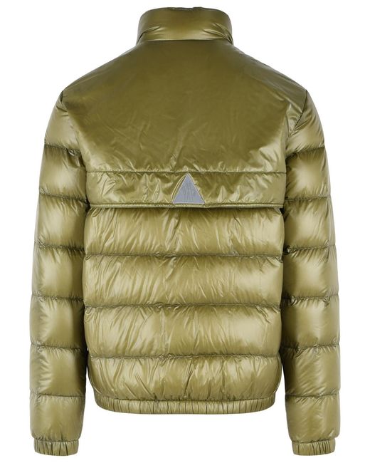 Moncler Green Foldable Short 'Orres' Polyamide Down Jacket for men