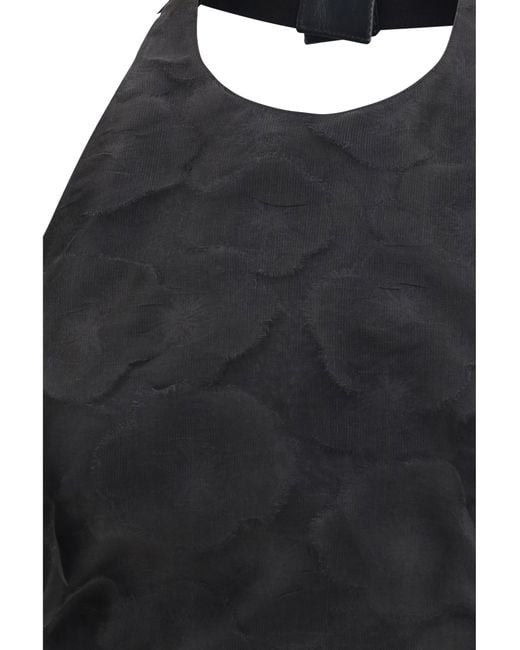Max Mara Black Fumetto Cropped Top