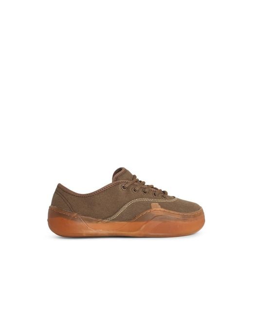ERL Brown 'Coupes' Mud-Colored Cotton Sneakers for men