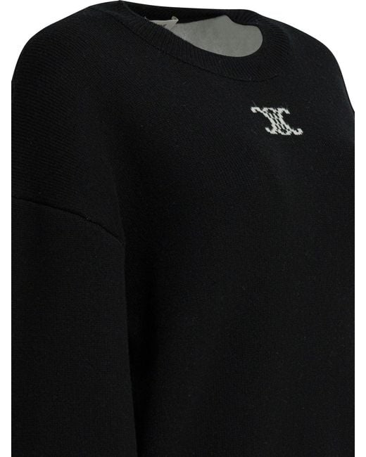 Céline Black Crewneck Cashmere Knitwear