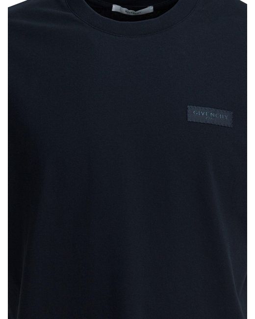 Givenchy Black Crew-Neck T-Shirt With Logo for men