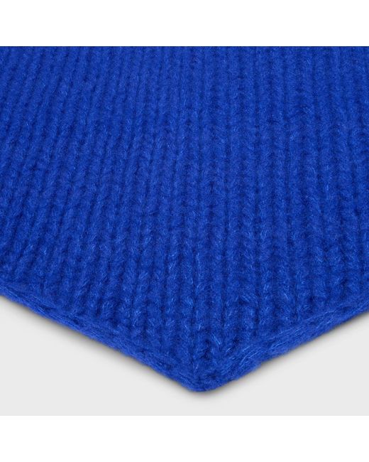 Céline Blue Cashmere And Silk Scarf