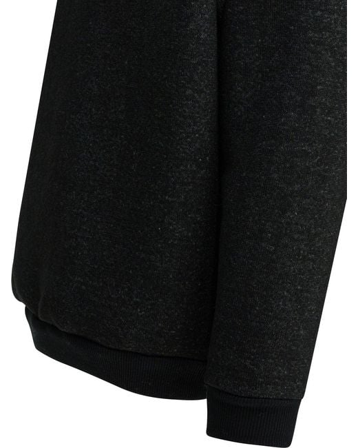 Kapital Black Alpine Half-Zip Sweatshirt for men