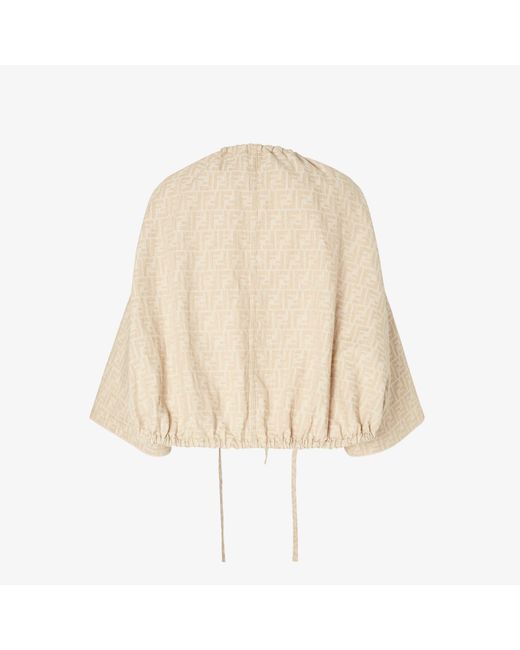 Fendi Natural "Ff Chambray" Jacket