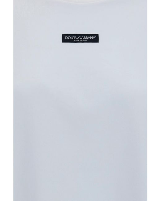 Dolce & Gabbana White Dolce & Gabbana Cotton Jersey T-Shirt