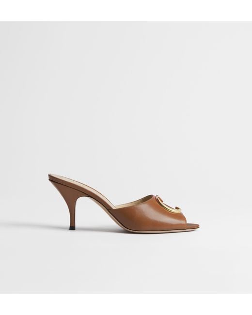 Dior Brown Initials 75Mm Heeled Sandals