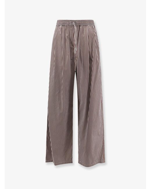 Women's Brown Dolce & Gabbana Cotton Poplin Trousers