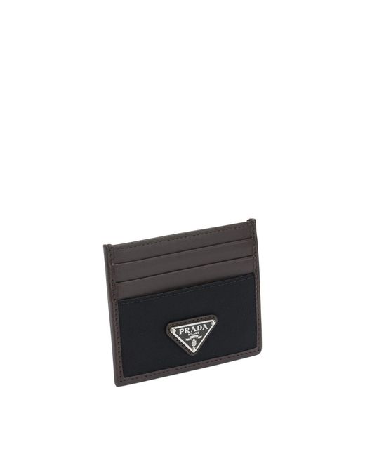 Prada White Speedrock Cards Holder for men
